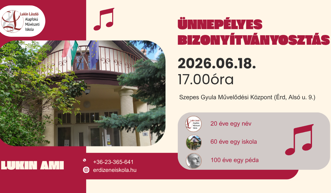 Ünnepélyes bizonyítványosztás