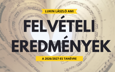 Felvételi eredmények a 2026/2027-es tanévre